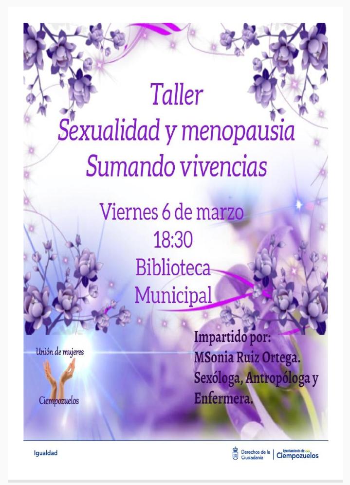 Cartel Sexualidad y Menopausia